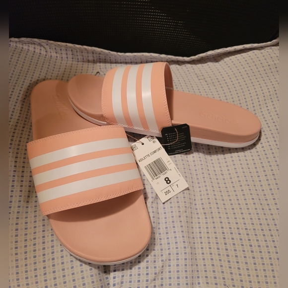 Adidas Adilette Comfort Slide Sandal - Women's Size 8 - Picture 2 of 6